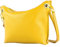 modamoda de - T243 - ital. Umhängetasche Klein Small aus Leder, Farbe:Sonnengelb