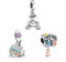 RMMY Cartoon Animal Charm Anhänger 925 Sterling Silber Charm Bead für Armband Damen Schmuck Perfektes Birthday Muttertagsgeschenk 3-Stück/Paket