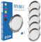 HYBEC - Downlight LED Techo Empotrable Níquel, 20W, Foco Interior, Driver Incluido, Luz Neutra 4000ºK (Pack 5)