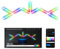 elice Lampada da parete WiFi intelligente, 9 pezzi, sincronizzazione musicale, multicolore, oltre 40 scene dinamiche, funziona con Alexa e Google Assistant, Home Decor, striscia luminosa a LED per
