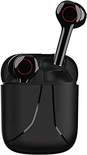 LEONYS Vraies écouteurs sans Fil, LA CHAÎNE Hi-FI Bluetooth Headphones STÉRPHONES Son SOUNT, Cas DE Charge sans WIRESS, Casque Bluetooth 5.0 Dual Bluetooth avec Micro intégré for Le Sport