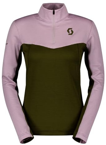 Scott Damen Pullover Midlayer Sweatshirt Langarmshirt Defined Light, Farbe:Mehrfarbig, Artikel:-7647 Cloud pink/fir Green, Größe:L