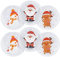 Anstore 6X Taschenwärmer - Wiederverwendbarer Handwärmer für Kinder - Handwärmer Weihnachten(Weihnachtsmann/Schneemann/Rentier)