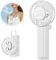 HandFan 5000mAh Mini Handheld Fan with Refrigeration, Rechargeable Portable Air Conditioner Hand Fan, Pocket Size, Foldable Personal Electric Cooling Fans for Beach, Travel, Outdoors(White)