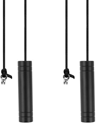 TXErfolg 2Pcs Bathroom Pull Cord Switch - 5.8cm Black Pull Handle with 150cm Cord for Toilet Ceiling Light