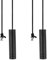 TXErfolg 2Pcs Bathroom Pull Cord Switch - 5.8cm Black Pull Handle with 150cm Cord for Toilet Ceiling Light