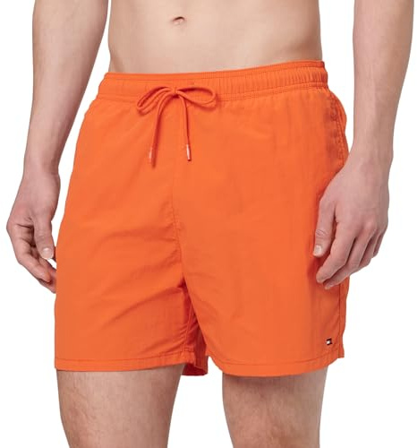 Tommy Hilfiger Medium Drawstring Um0Um03477 Maillot de Bain, Orange (Brilliant Orange), M Homme