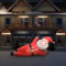 Aufblasbarer Weihnachtsmann, CIADAZ Weihnachtsdorf Mit Beleuchtung, Weihnachtsmann Deko Außen, Aufblasbare Weihnachtsdeko, Aufblasbarer Weihnachtsmann, IP44 Rot 360 cm XXL