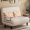 Umwandelbares Schlafsofa, 3-in-1-Klappbett mit 5-fach verstellbarer Rückenlehne und Kissen, faule Chaiselongue-Couch, kleiner Futonstuhl, Couch für kleine Räume, Weiß, 100 cm