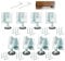 DASBET M10 Heavy Duty Lifting Leveler Adjustable Furniture Levelers 8PCS Leveling Legs with Lock Nuts Furniture Leveling Feet for Tables, Shelving Units, Cabinets, Workbench