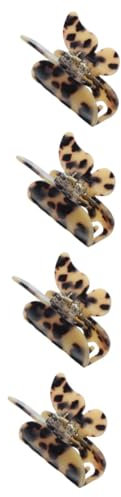 HAPINARY 4pezzi Fermaglio Per Acetato Accessorio Versatile Per Acconciature Per Bun e Updo Colore