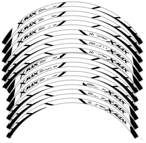 Rueda Pegatinas reflectantes Para Ya&maha Para X&max 125 250 300 Adhesivo Reflectante Rueda Motocicleta Cinta Adhesiva Llanta Scooter Accesorios Impermeables Pegatina Rueda Moto