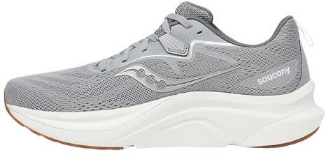 Saucony Men's Tempus 2 Sneaker, Fossil/White, 12.5