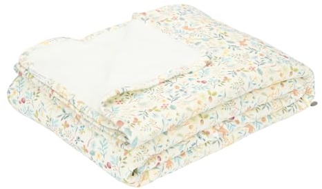 Little Dutch Decke Kinderdecke Kinder mit Nickistoff (110x140 cm) Forest Wonders - Forest Friends