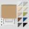 Estika Thermo rollos mit Bohren 160x220 cm Farbe: Beige, Verdunklungsrollo Deckenmontage und Wandmontage, Thermorollo hitzeschutz, Jalousien Fenster