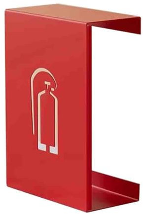 YJEUZCD Feuer Feuerlöscher Kasten, Drinnen Im Freien Boden Feuer Feuerlöscher Schränke, Unterbringen 2 Feuerlöscher, Einkaufen Einkaufszentren Lager Sicherheit Einrichtung Lagerung(Rosso,15.7x7x25.2 i