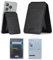 FFWTPY Porte Cartes Adhésif Magnétique pour Téléphone Portable avec Support Ajustable Accessoire Pratique Et Élégant pour Smartphones Noir