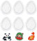 6 Stück 5mm Bügelperlen Ostern,Bügelperlen Platten,Steckperlen Platten,Bügelperlen Steckplatten Transparent Eiform,Stiftplatten Für Bügelperlen,Bügelperlen Platten Ostern Für DIY Projekte