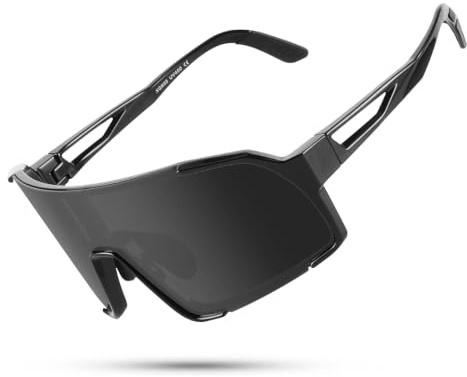 BamLom Schnelle Brille Herren Damen, Fahrradbrille Sport Sonnenbrille für MTB Rennrad Radfahren Biking Laufen TR90 UV400