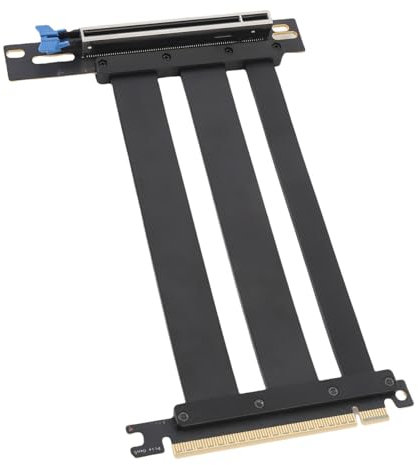 Bewinner PCIE 5.0 X16 Shield Riser Cable, 90 Grad Rechtswinkel GPU -Verlängerungskabel 128 Gbit/S für Gaming -PC, ITX -Builds, Server und Wasserkühlsysteme (30cm)