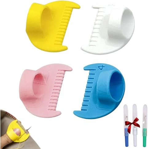 CUAJHNPX Kantenstichverriegelung und Nählehre, Nähfingerlineal for gleichmäßige Stiche, 4/3 mm Nähvorlagen, Nahtnadellehre, Messwerkzeug, Nähhilfen for Kleidung, Vorlagen(Mix 4mm)