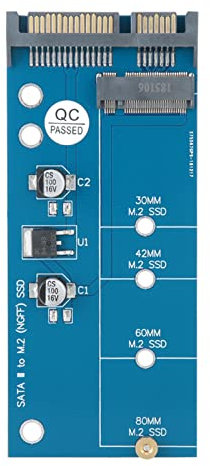 POENVFPO M.2 SSD Zum Entgegenwirkenden Kartenadapter für Hohe Leistung Wandelt die M.2 -Schnittstelle in eine Tragbare und Langlebige Farbe um, die für Verschiedene Anwendbar ist. SSD -Längen