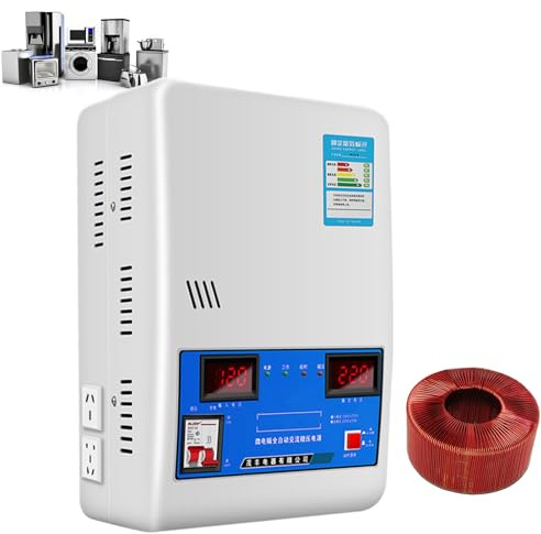 Generico Stabilizzatore di Tensione 220V 15000VA Regolatore Automatico di Tensione CA per Uso Domestico con Ingresso Ultra Basso e Trasformatore in Puro Rame Alta Potenza