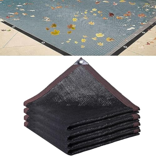 Copertura per foglie di piscina a maglia fine di alta qualità per piscine rettangolari da 3 x 4 m, rete di protezione invernale con occhielli rinforzati per tenere fuori foglie e detriti (3 x 4 m)