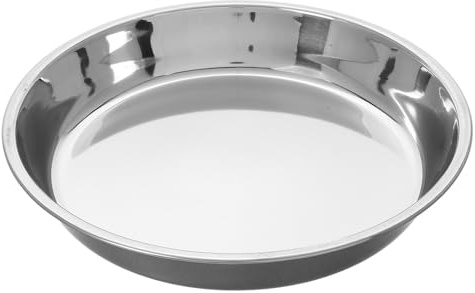 Unomor Stainless Steel Korean BBQ Charcoal Holder Round Plate for Outdoor Camping and Group Gatherings, Large Capacity Ash Catcher Tray for Grill Grates