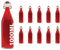 Bügelflasche Bügelverschlussflasche leere Glasflasche mit Bügelverschluss Weinflasche Schnapsflasche Essig Öl Glasflaschen von slkfactory- 10 x 1000ml, durchsichtig