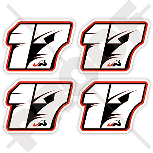 Jules Bianchi 17 schwarze Formel 1 F1 Racing Driver, 50 mm, Vinyl-Aufkleber für Stoßstange, Helm, 4 Stück