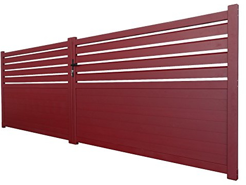 PORTAIL ALU CAMBRIDGE ROUGE 4m