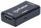 Manhattan 207621 - Repetidor HDMI (Amplificador de señal HDMI, alarga vídeo 4K y Audio sin pérdidas hasta 40 m), Color Negro