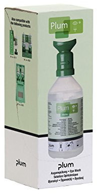 Plum 4609 Augenspüllösung im Einzelkarton mit Wandhalterung