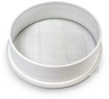 Tredoni 23cm/9 Couscous Sieve Strainer - Plastic Sieve Sifter, Stainless Steel 3mm Mesh, Multicolor