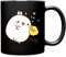 Spreadshirt Molang Piu Piu Sterne Tasse, Schwarz, Keramik, 325 ml, Tasse