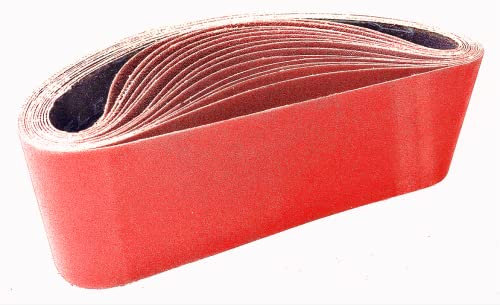 Nastri Abrasivi 75 x 533 mm （15 pezzi）, 3 x 80/120/150/240/400 grana nastro abrasivo, Set di Nastri Abrasivo Mix pack per levigatrici a nastro