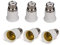 FOUTP Douille Adaptateur B22 vers E27, Adaptateurs de Conversion pour Passer de B22 à E27, Transformation de Baïonnette à Visser, pour Utiliser de Vieilles Ampoules B22, lot de 6