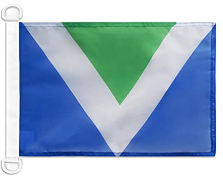 AZ FLAG Veganism Boat Flag 45x30 cm Mesh Polyester Plastic Rings | Outdoor and marine use 12x18 in boat flag weather resistant with double stitched seams and reinforced edges