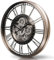 TOKTEKK Wanduhr Große 70cm mit Bewegliche Zahnrad, Vintage Retro Industriell Metall Wanduhr Romische Zahlen für Zimmer Zuhause KüChe Schlafzimmer Büro Schule (Vintage graue Bronze)
