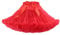 PhilaeEC Damen Petticoat Tüllrock Kurz Tutu Ballett Ballkleid Unterrock Underskirt Crinoline, Länge 40cm, Taille 55-95cm(Rot)