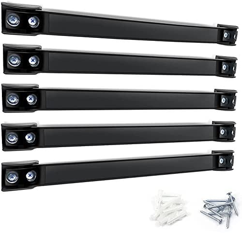 5 Stück Werkzeug Magnetleiste Set 30cm, Stark Magnetschiene Magnetische Werkzeughalter Wand, Magnet Werkzeugleiste Magnethalter für Garage Werkzeug Organisation