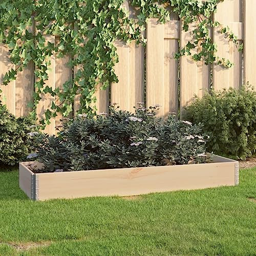 Higsose Jardinière Surélevése 50x150 cm Bois de Pin Solide Jardiniere Bois Potager Exterieur Jardiniere Surelevee Exterieur Jardinieres Exterieur Bois Potager Sureleve Vertikales Hochbeet