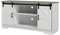 Panana Coffee Bar Storage Cabinet with Barn 2 Sliding Doors Buffet Farmhouse Cabinet Living Room TV Stand (White Cabinet Natural Top)
