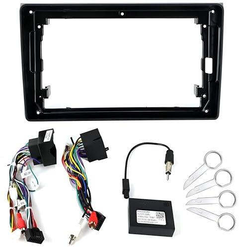 Sound-way Kit de Montage Autoradio, Façade Cadre de Radio 9 Pouces, Adaptateur Compatible avec Audi A4 2004-2009 / Seat Exe