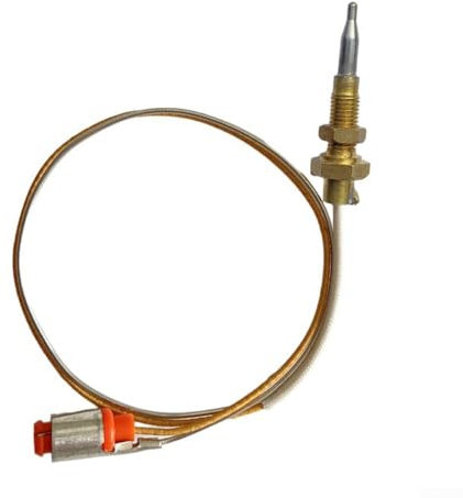 Gas Thermocouple Kit, Copper Head Heading Screw Thermocouple Gas Burner for Sabaf, Replacement Thermocouple for Gas Furnaces, Boilers and Water Heaters(Short needle 40cm)