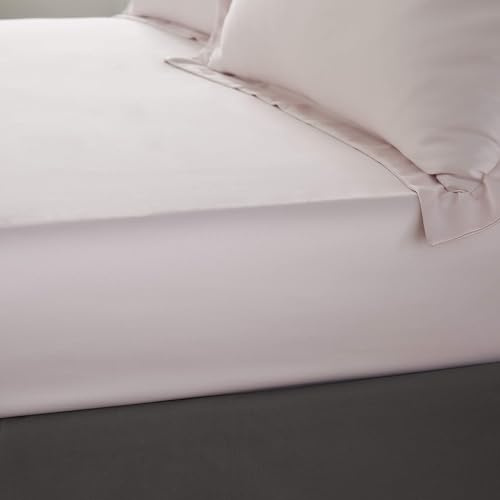 Catherine Lansfield Silky Soft Satin Double Fitted Sheet Blush Pink (Pack of 5)