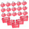DIKACA 20 Stück Mini Einkaufskorb Kleiner Einkaufskorb Kinder Einkaufskorb Miniatur Einkaufskorb Puppen Einkaufskorb Spielzeug Einkaufskorb Für Kinder Mädchen Spielzeug Alter 4–5