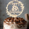 ENLACE Cake Topper 80 Geburtstag mit LED Lichterkette,Torten Deko 80. Geburtstag Frau Mann,80 Geburtstagtortendeko,80 Geburtstagdeko Holz,Kuchendeko 80 Jahre,Happy 80th Birthday Topper zum 80