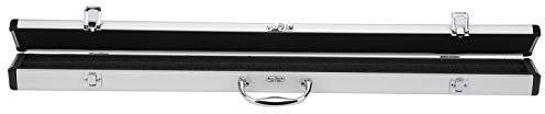 Snooker-Pool-Queue-Koffer, Schützende Schaumstoffauskleidung, Fasst 2 Queues, Einziehbarer Griff aus Aluminium für Snooker-Billard